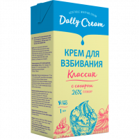 Крем на растительных маслах с сахаром ПЛОМБИР, м.д.ж. 26%, 1л, тетрапак, Dally Сream, Россия Крем на растительных маслах с сахаром ПЛОМБИР, м.д.ж. 26%, 1л, тетрапак, Dally Сream, Россия