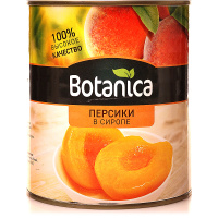 Персики в сиропе (половинки) консер., 3100мл, ж/б, Botanica, Китай