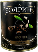 Маслины резаные, 3100мл, ж/б, БОЯРИНЪ, Испания/Египет
