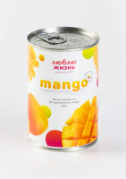 Пюре фруктовое из МАНГО, 430г, ж/б, Люблю жизнь, Мьянма Пюре фруктовое из МАНГО, 430г, ж/б, Люблю жизнь, Мьянма