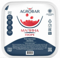 Пюре фруктовое БЕЗ САХАРА МАЛИНА зам., 1кг, пл/контейнер, Agrobar, Россия Пюре фруктовое БЕЗ САХАРА МАЛИНА зам., 1кг, пл/контейнер, Agrobar, Россия