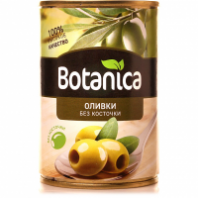 Оливки без косточек консервированные, 280г, ж/б, Botanica, Испания Оливки без косточек консервированные, 280г, ж/б, Botanica, Испания