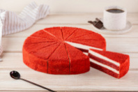 Торт КРАСНЫЙ БАРХАТ, зам., 1,5кг, 12порц/упак, картон, Betty's cake, Россия