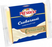 Сыр плавленый ломтевой Сливочный, жир. 40%, 300г, пл/пакет, PRESIDENT, Россия Сыр плавленый ломтевой Сливочный, жир. 40%, 300г, пл/пакет, PRESIDENT, Россия